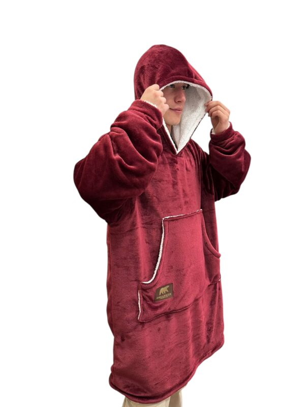 SACO OBEARSIZE VINOTINTO ADULTO TALLA UNICA