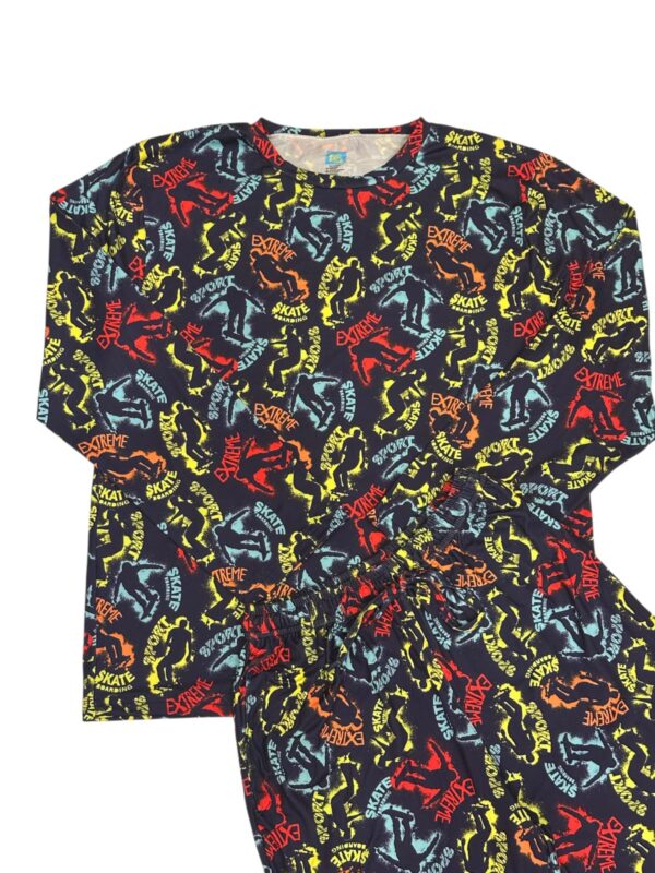 PIJAMA VERANO SKATE AZUL OSCURO ADULTO M/L