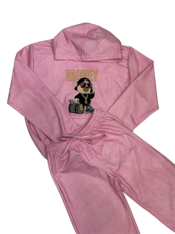PIJAMA NICK OSO MONEY ROSADO JASPE NIÑA M/L