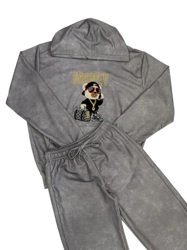 PIJAMA NICK OSO MONEY GRIS JASPE JUNIOR M/L