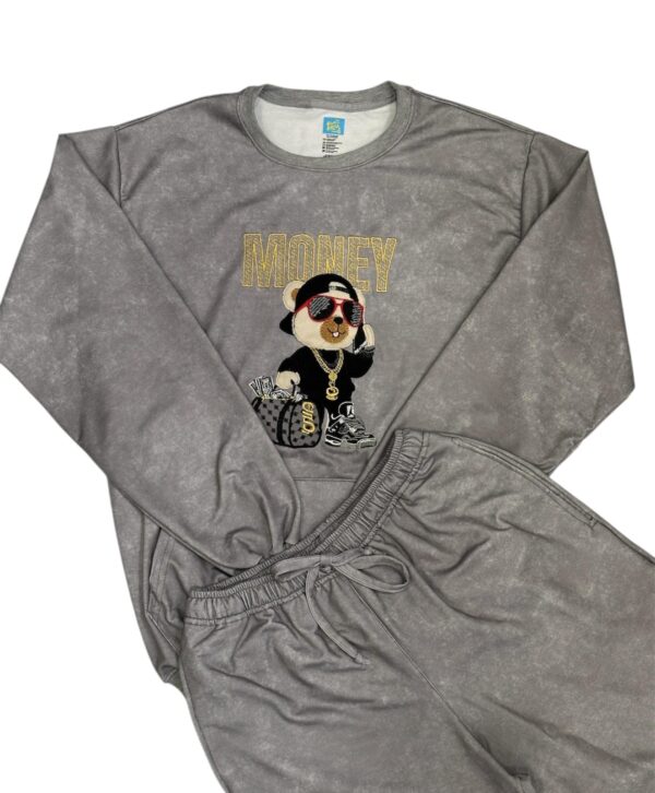 PIJAMA NICK OSO MONEY GRIS JASPE ADULTO M/L