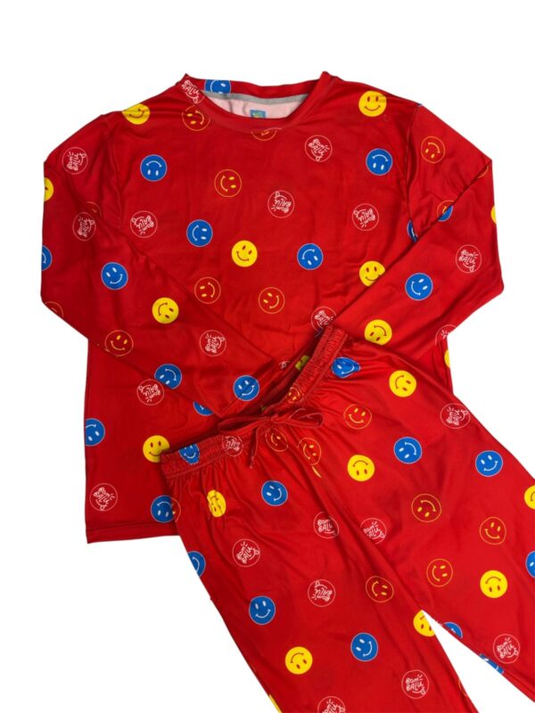 PIJAMA VERANO CARITAS ROJO ADULTO M/L