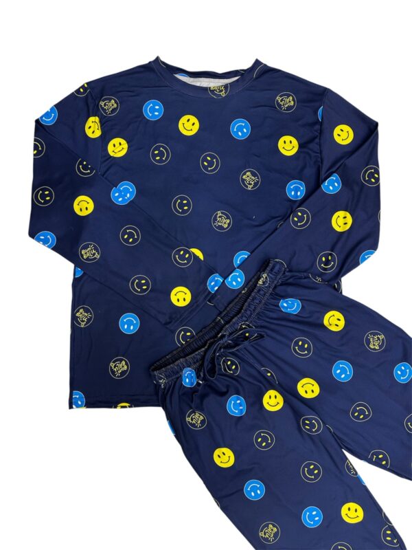 PIJAMA VERANO CARITAS AZUL OSCURO ADULTO M/L